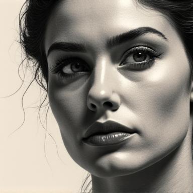 Portrait au fusain